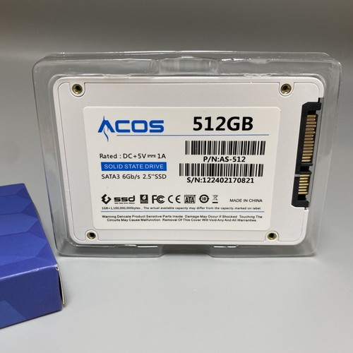 ACOS SSD Hard DiskDrive "2.5 Sata 3 Internal Solid State Drive For Laptop 512GB - Picture 2 of 4