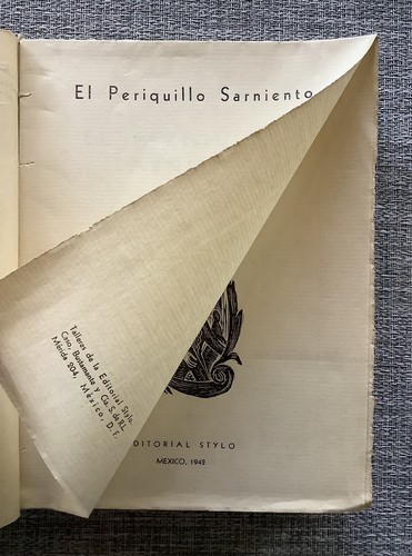 RARE 1st Edition 1942 El Periquillo Sarniento: The Itching Parrot Vol I and II - Foto 5 di 10