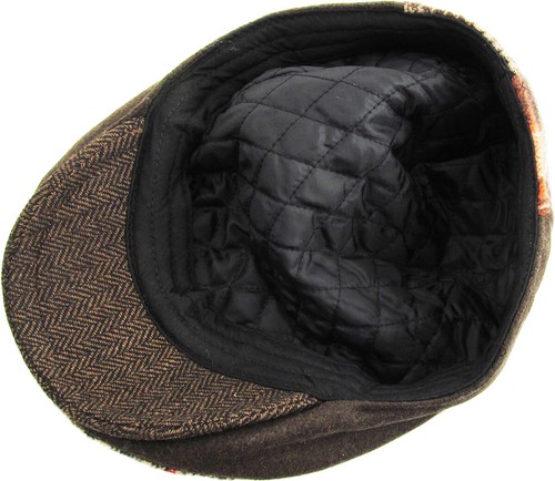Men's Cabbie Newsboy and Ascot Plaid Ivy Button Hat Cap - Picture 163 of 365