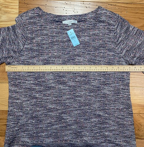 Ann Taylor LOFT Petites Shirt Top Bluse XXL schwarz Glocke kurzärmelig - Bild 8 von 13