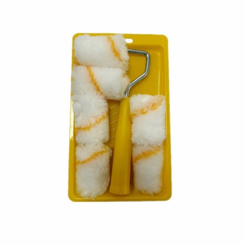 8Pcs with Paint Tray Foam Paint Roller 2 Inch Sponge Small Roller Cupboards - Picture 2 of 6