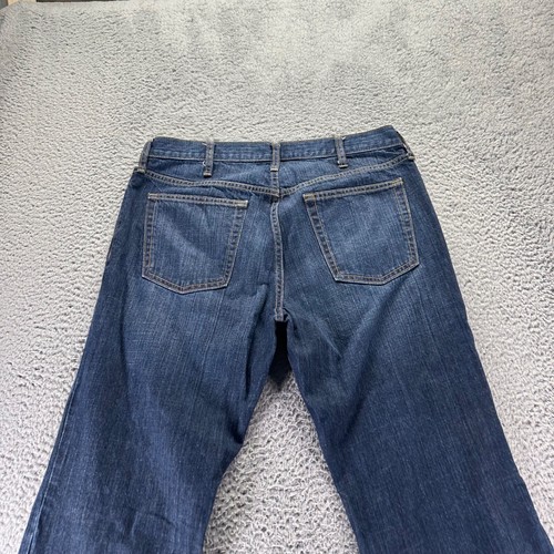 Old Navy Jeans Mens 36x32 Blue Dark Wash Cotton Bootcut Fit Denim - 第 6/10 張圖片