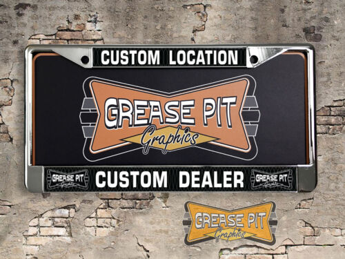 Dealer License Plate Frames Made to Order Custom Set of 2 - Picture 4 of 5
