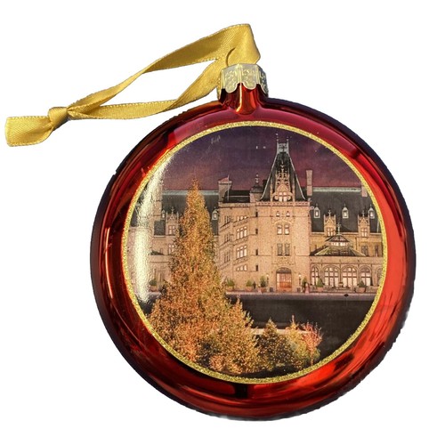 Weihnachten bei Biltmore Glitzer und Glas Ornament