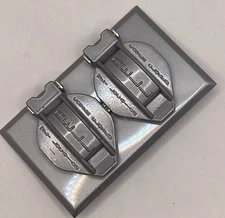 Vintage Bell 245-AL Weatherproof Cover Alum BELL Duplex TypeUSA made LOT OF 2