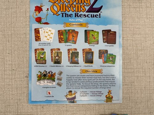 Sleeping Queens 2 ¡El rescate! Juego de Cartas Gamewright Completo Usado en Excelente Condición - Imagen 2 de 12
