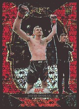 2023 Panini Select UFC #42 David Dvorak Red Disco Prizms /99,RC