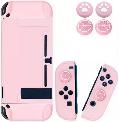 Cute Pink Game Console Case Shell Cover For Nintendo Switch Joy-con Joystick