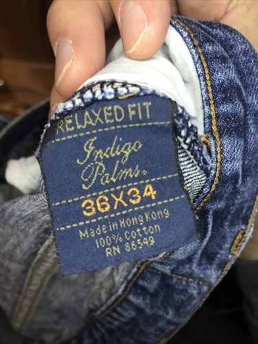 Indigo Palms By Tommy Bahama Classic Straight Fit Jeans Men 36x34 - Picture 11 of 11