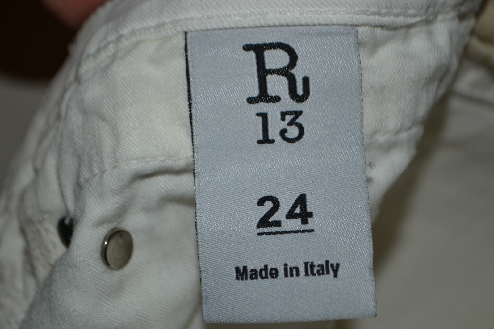 R13 Women's Skinny Boy Designer Made in Italy Whi… - image 11