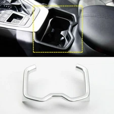 For Toyota RAV4 2019- 2023 Matte Console Front Water Cup Holder Cover Trim Frame
