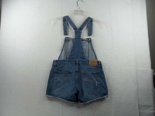 Levis Sz 16 Girls Youth Denim Jean Shortalls Shorts Distressed Waist 30 inseam 5 - Picture 6 of 12