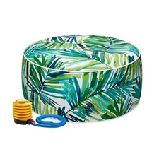 Magpie Fabrics Inflatable Stool Ottoman Pouf D20 xH9, Outdoor  Assorted Colors 