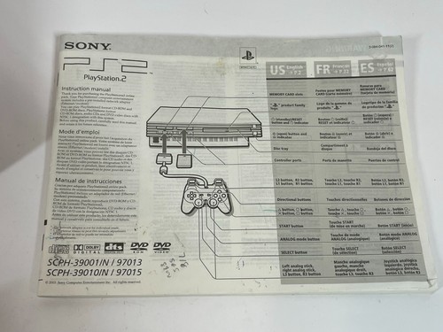 Consola Sony Playstation 2 PS2 Modelo SCPH-35001 Juegos Deportes Paquete de 2 Controladores - Imagen 10 de 24