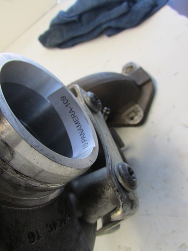 2010- PORSCHE PANAMERA 4.8L TURBO LEFT DRIVE SIDE TURBO W/EXHAUST MANIFOLD OEM - Picture 12 of 13