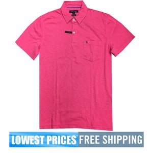 Tommy-Hilfiger-NWT-Men-039-s-WSTCOASTR2-Azalea-100-Cotton-Polo-Shirt-Free-Shipping