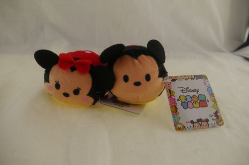 Disney Tsum Tsum   Mickey and Minnie Mouse 2 1/2 inch    - Picture 1 of 2