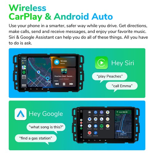 OBD+Android 13 6+64 Car Radio Stereo GPS Head Unit GMC Chevy Yukon Sierra Acadia - Picture 6 of 24