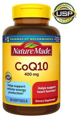 Nature Made CoQ10 400mg 90 Softgels Extra Strength Exp. 11/27       NEW & SEALED