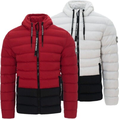 BNWT Soulstar Mens Designer L//Sleeve Water Resistant Lightweight Hooded Jacket