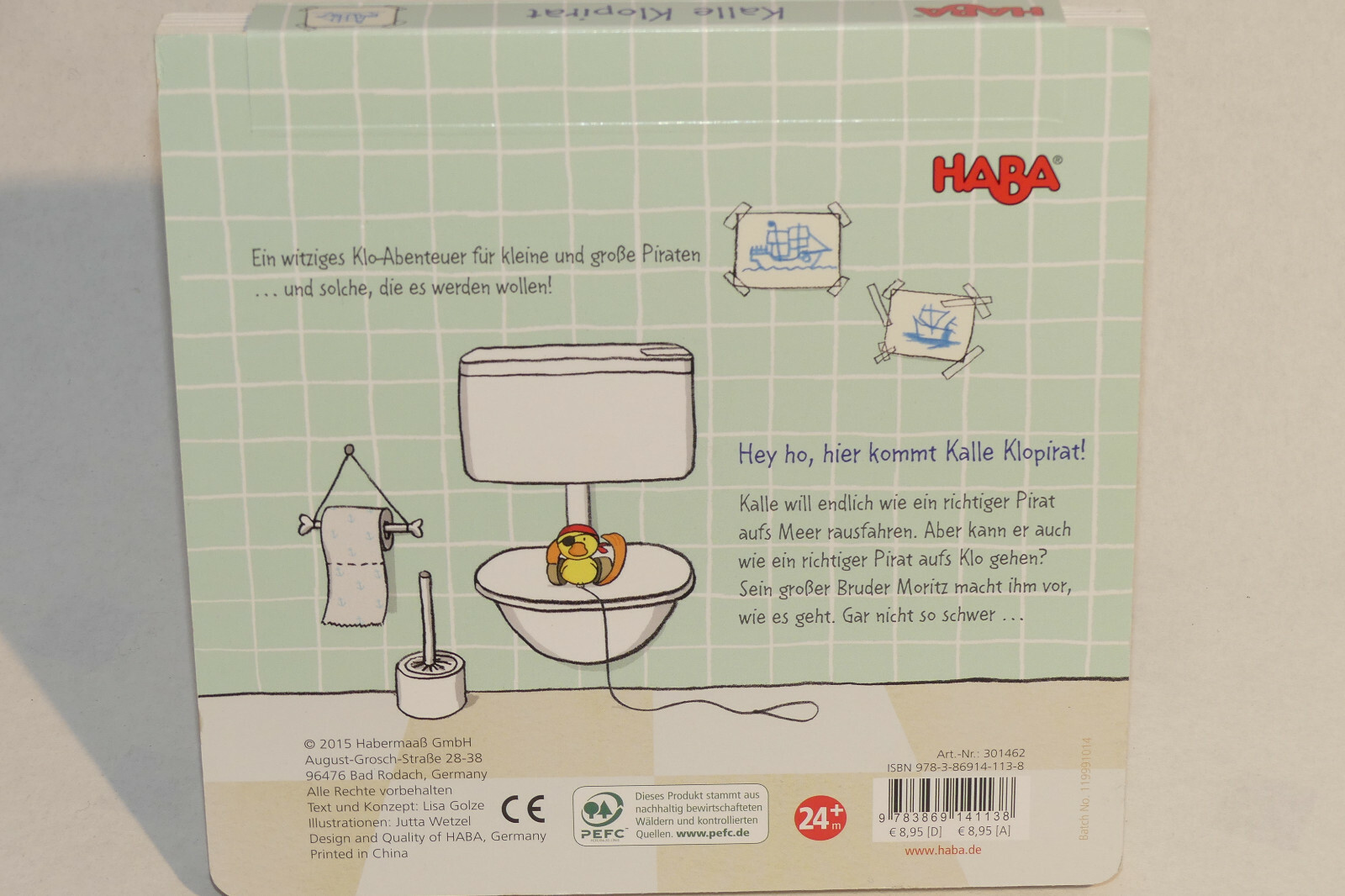 Thumbnail - Kalle Klopirat Buch Mit Dem Aufklappbaren Klodeckel Von Haba Ab 24