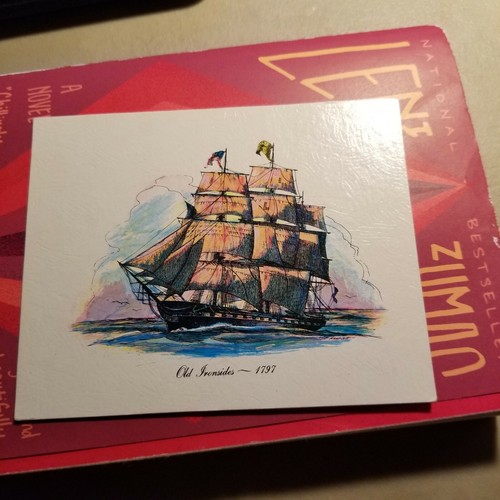 Vintage Creative Manor Galleries LITHO Old Ironsides 1797 Robert F Harnett 1924  - Picture 4 of 5