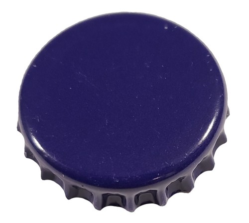 100 Blue Beer Bottle Crown Caps (Crimped, Used) Crafts Only - Picture 2 of 7