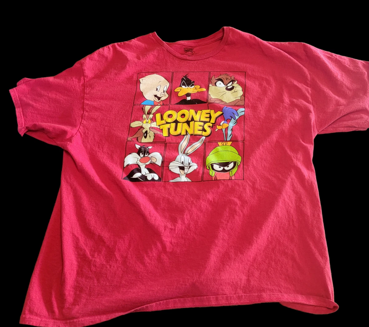Red looney tunes shirt sales