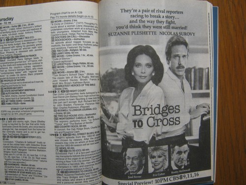 1986 TV Guide(CHARLES BRONSON/SHANNON  TWEED/SUZANNE  PLESHETTE/NICOLAS  SUROVY) - Picture 5 of 10