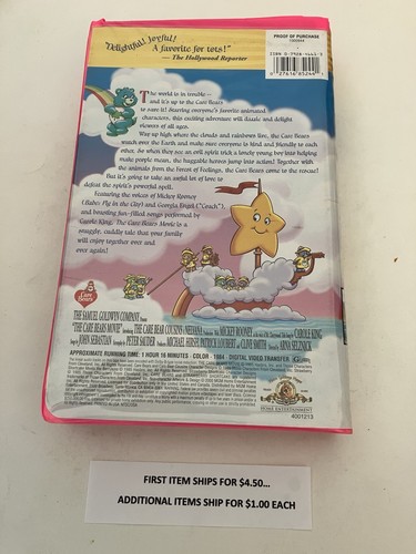 VHS Tape   The Care Bears Movie  $2.45   Shipping $4.50/$1.00 - Picture 2 of 2