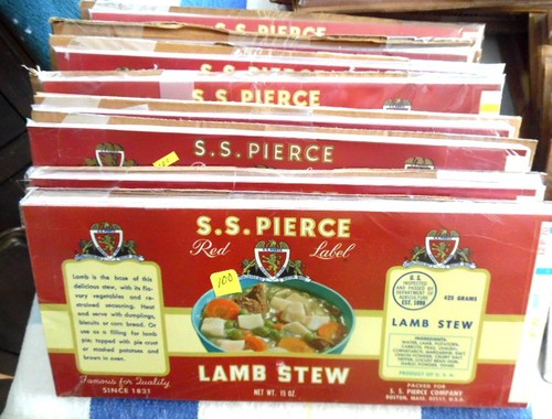 Vintage S.S Pierce Red Labels, 2700, 27 diff-100 of ea,1960-70s,unused, reduced - Picture 2 of 4