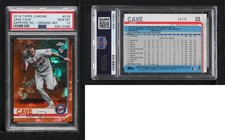2019 Topps Chrome Sapphire Edition Orange /25 Jake Cave PSA 10 GEM MT Rookie RC