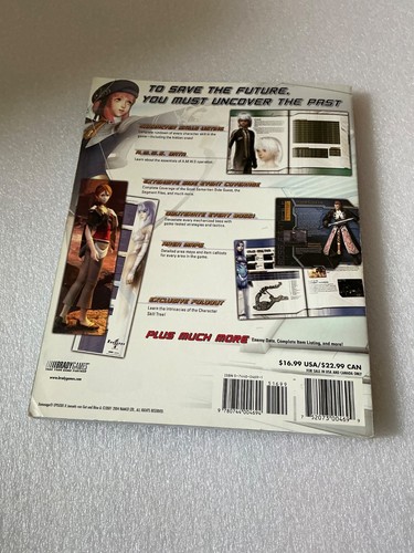 Xenosaga Episode II (2) Official Strategy Guide Poster attached very gd conditi - Picture 2 of 23