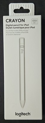 Logitech Crayon for all iPad 2018 Model & Later Silver Brand New Factory Sealed