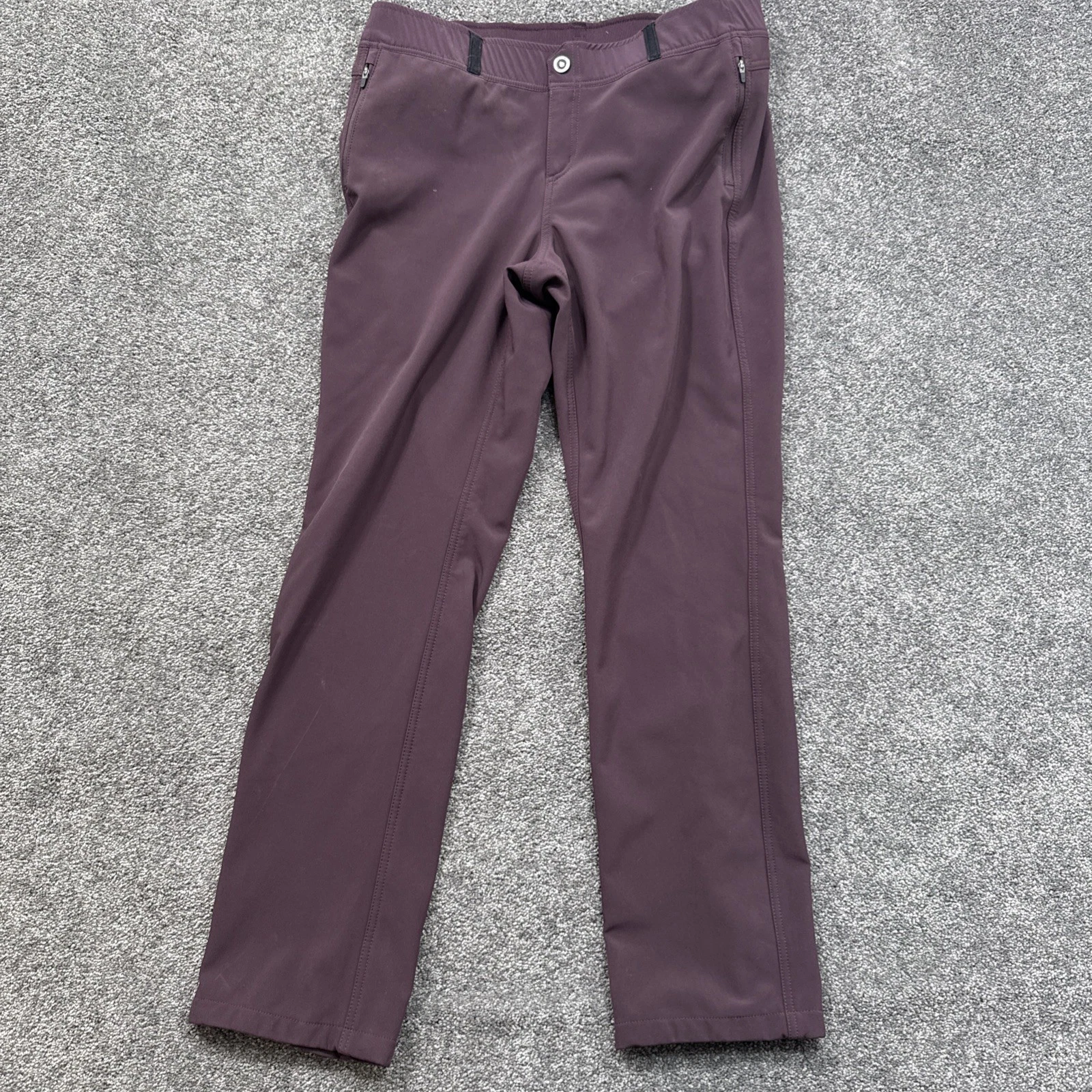 Kuhl Pants Womens 14 Raven Purple Chino Frost Softshell Fleece Lined Snow 6286