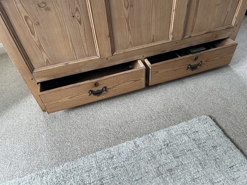 Superb Panelled Georgian Pine Mule Chest Blanket + candle box. Lovely finish - Picture 9 of 10