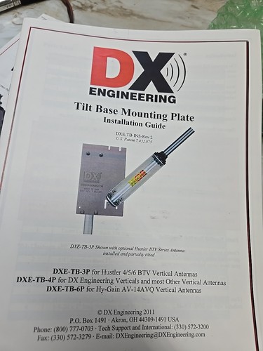 DX Engineering Antenna Tilt Mount Ham Radio - Zdjęcie 3 z 3