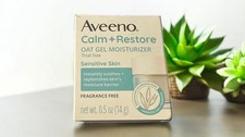 Aveeno Calm Restore Oat Gel Moisturizer for Sensitive Skin 0.5oz