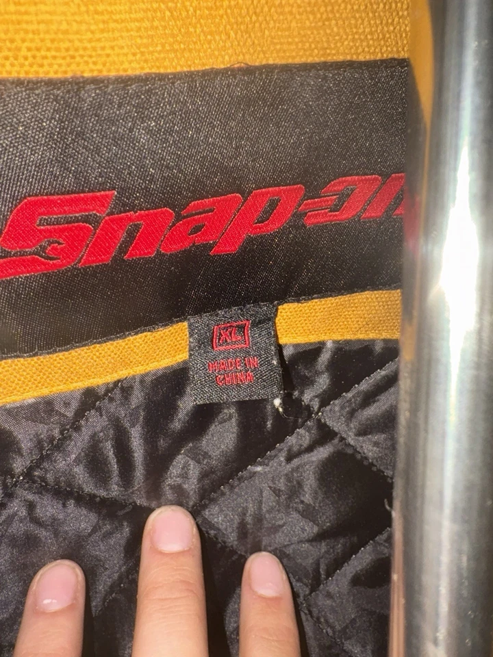 Chaqueta con Capucha Snap On Tools Aislante Caqui, Cremallera Completa, Talla XL Foto 4 de 4