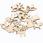 150pcs Holzbaumscheiben Weihnachtsscheiben für DIY Crafts Hochzeitsmittelstücke