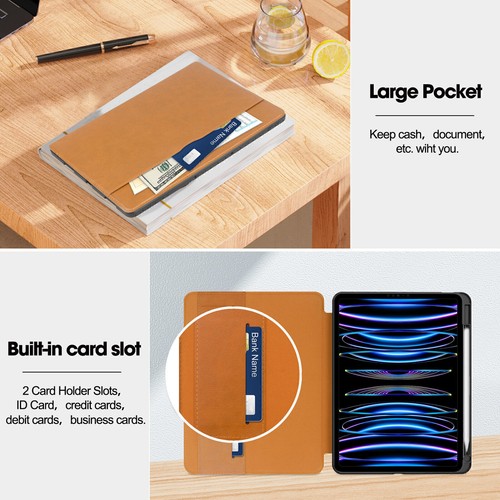 For Apple iPad 9th 8th 7th Generation/Pro 11"/Air 11" M3 6 5 4 Stand Case Cover - Picture 9 of 63