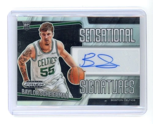 BAYLOR SCHEIERMAN SILVER RC AUTO - 2024-25 Prizm Black Sensational Signatures