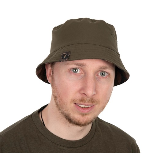 Fox Bucket Fishing Hat Reversible Khaki Camoflauge Men's Fishermen Hat Sun Hat - Picture 2 of 6