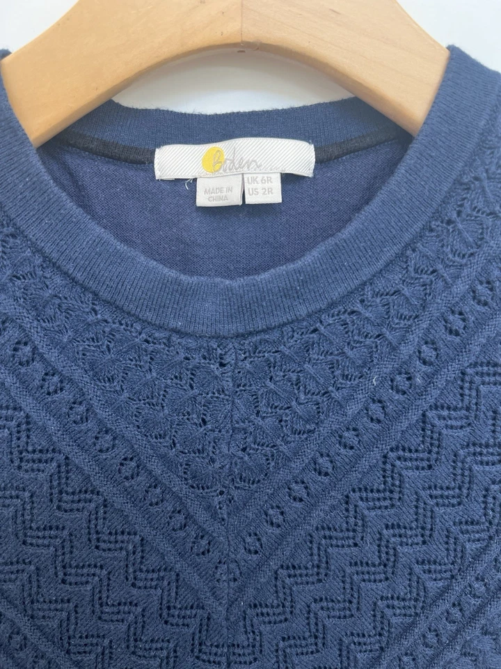 Boden длинным рукавом вязаное платье темно-синий размер 2 - Изображение 4 из 4