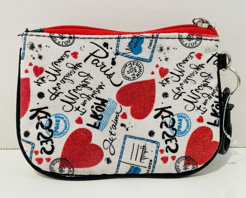 Disneyland Paris Minnie Mouse Paris Je T’aime Zippered Coin Purse, New w/o Tag - Picture 2 of 5