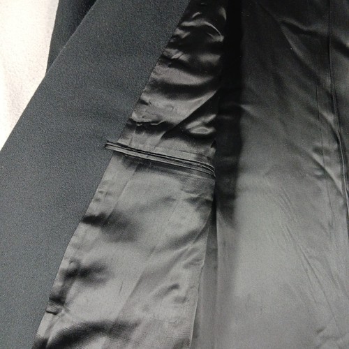 Pierre Cardin Long (Heavy) Wool Trench Coat Mens XL46L  Black Business City Warm - Picture 12 of 19