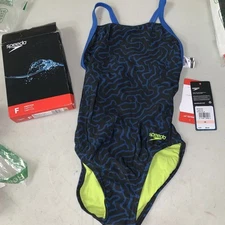 Speedo87192201 40028 Race Maze Flyback Team Blue/ New With Tags