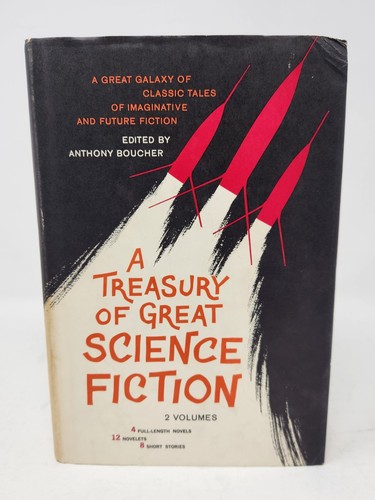 A Treasury of Great Science Fiction Volume 1 & 2 lot 1959 HC BCE Anthony Boucher - Picture 7 of 11