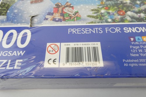 New Sealed 1000 Piece Jigsaw Puzzle Presents for Snowman 2021 9-781648-331350 - Picture 7 of 8
