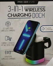   Wireless Charging Dock For Devices: 3 In 1 Fast Charging Station